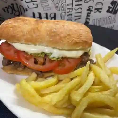 Ave Italiano (a la Plancha) con Papas Fr