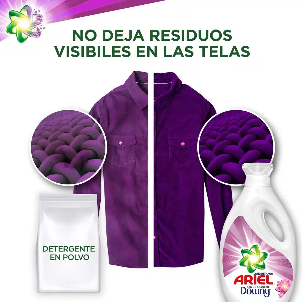 Ariel Detergente Líquido con Suavizante Downy