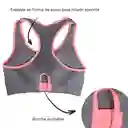 Brasier Deportivo Acolchonado Para Mujer Gris S/M Miniso