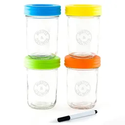 Elkandfriend Set de Envase de Vidrio 240 mL ELKA06