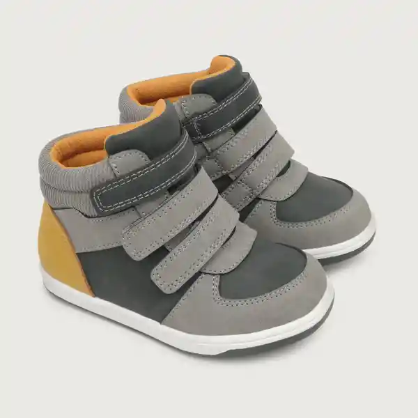 Zapatillas Urbana Urb Triple Velcro Niño Gris Talla 28 Opaline