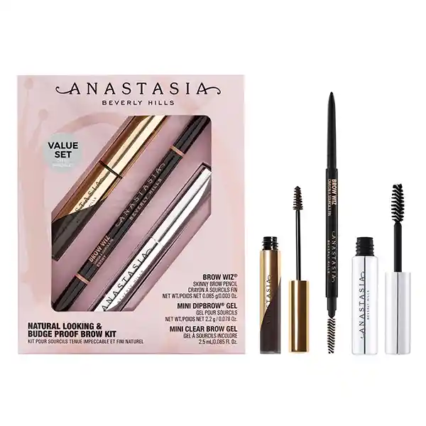 Anastasia Kit de Cejas Natural Looking & Budge Proof