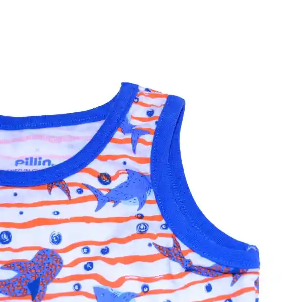 Polera Bebe Niño Naranja Pillin 3 a