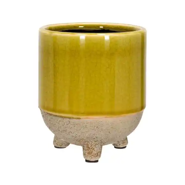 Maceta de Cerámica Con Patas Diámetro 10 x 9.5 cm 3228399000020