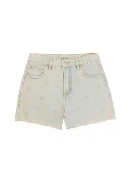 Short Mezclilla Spirit jr Niña Celeste Talla 08 - 414