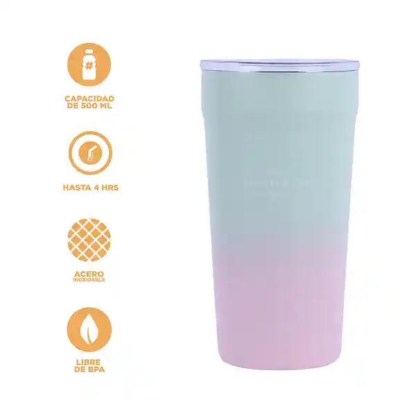 Taza de Acero Para Café Con Agarradera 400 mL Miniso