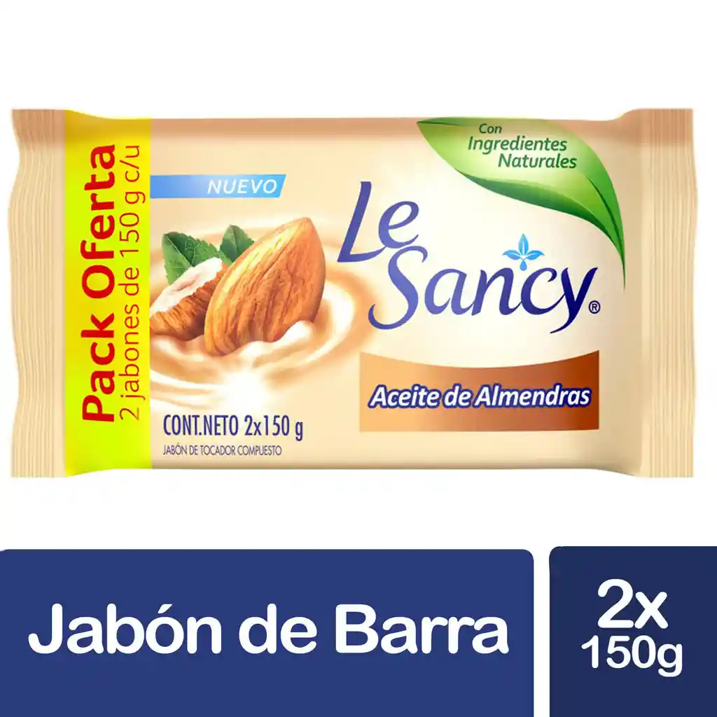 Le Sancy Jabón de Aceite de Almendras y Frutos Rojos & Yogurth