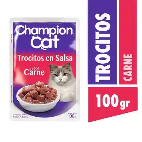 Champion Cat Trocitos Carne 100Gr