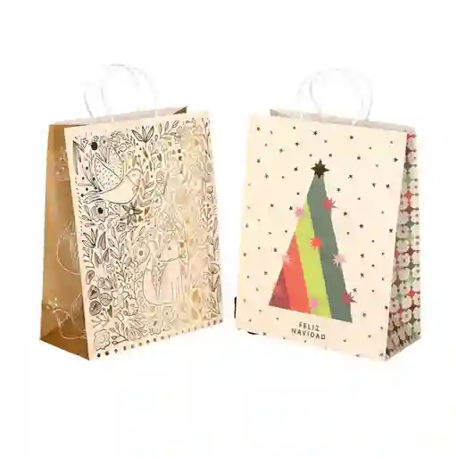 Set Bolsa Papel Para Regalo 31 x 15 x 40 cm Casaideas
