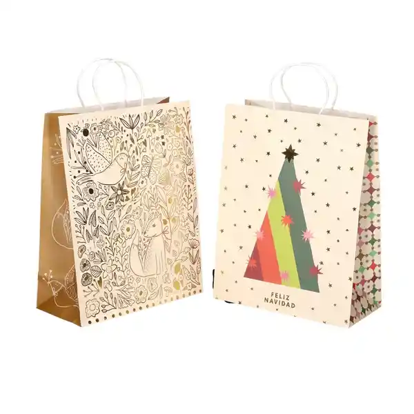 Set Bolsa Papel Para Regalo 31 x 15 x 40 cm Casaideas