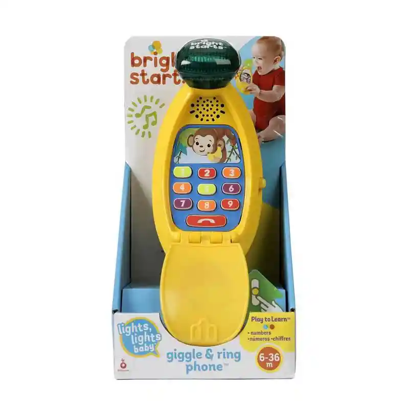 Bright Starts Juguete De Teléfono Didáctico Giggle & Ring