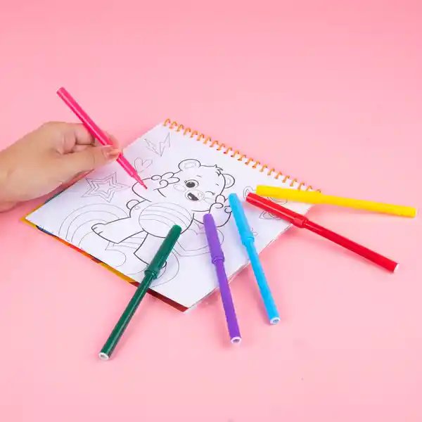 Set Libro Para Colorear Miniso