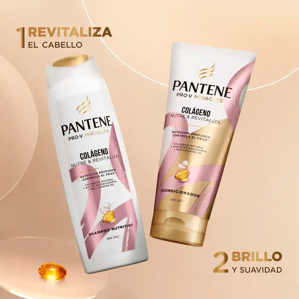 Pantene Shampoo + Acondicionador Colágeno Nutre y Revitaliza