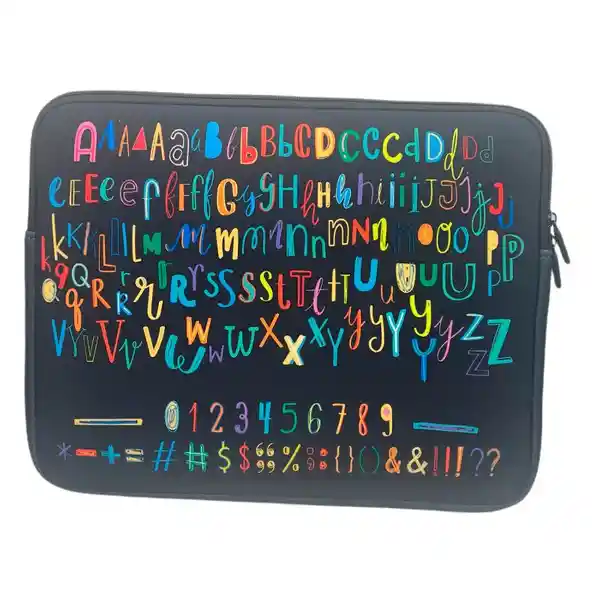 Funda Notebook Letras