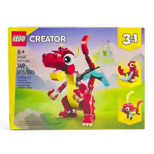 Lego Set de Construcción Creator Dragon Rojo