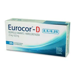 Eurocor D 2,5 mg/6,25 mg Comprimidos Recubiertos