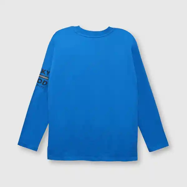 Polera Digital Royal de Niño Blue Talla 12A Colloky