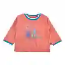 Polera Manga Larga Bebé Niño Color Café Talla 4 A Pillin