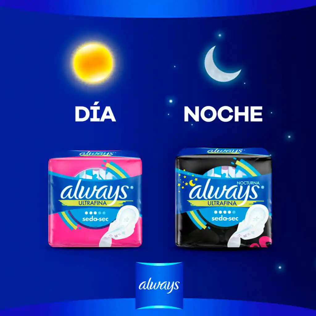 Always Toallas Higiénicas Flexi Alas Felices Sueños