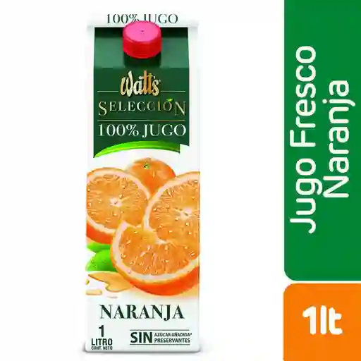 Watts Selección Jugo Fresco 100% Naranja 1 L