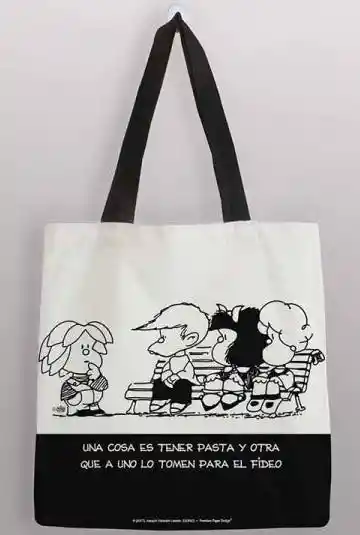 Bolsa Algodon Grande Mafalda y Sus Amigos