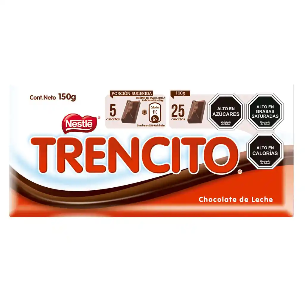 Trencito Barra de Chocolate de Leche
