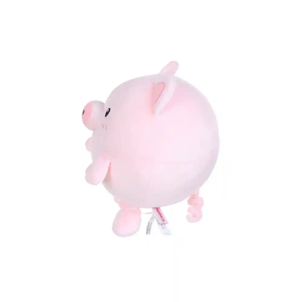 Miniso Peluche Redondo En Forma De Puerquito (rosa)