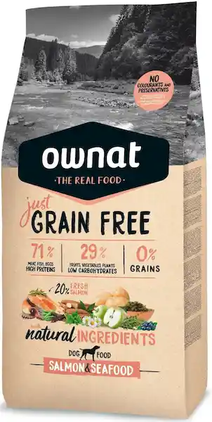 Ownat Alimento Para Perro Salmón & Seafood Dog Just Grain Free