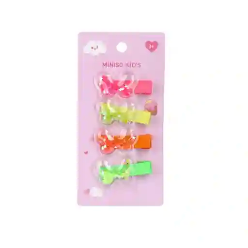 Set Broches Para Cabello Fairy Tale Colores Miniso