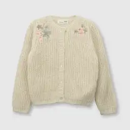 Chaleco Flores de Bebé Niña Beige Talla 36M Colloky