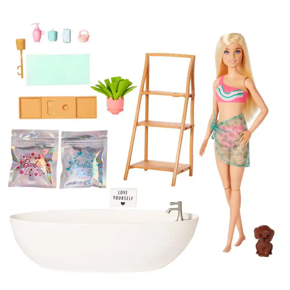 Barbie Muñeca Baño de Burbujas HKT92