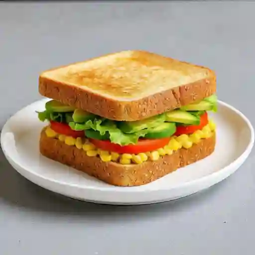 Vegetariano En Pan Artesanal