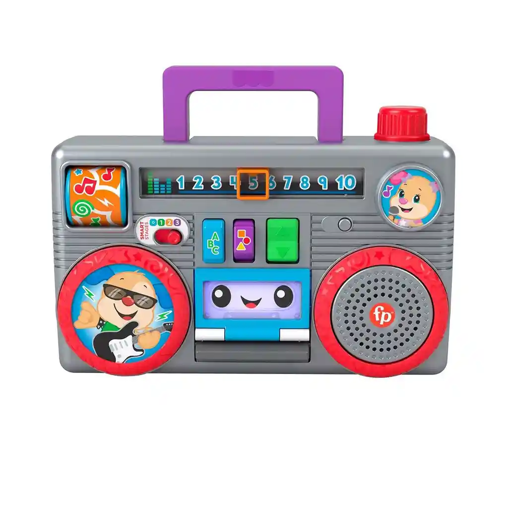 Fisher-Price Radio Portátil Ríe y Aprende Baila y Aprende