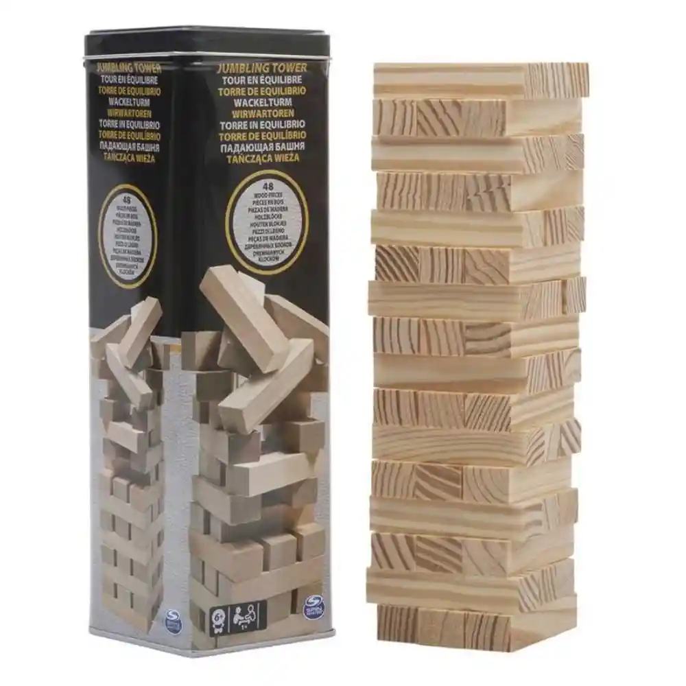 Torre Spin Master Juego De Mesa Equilibrio Yenga Madera 6033148