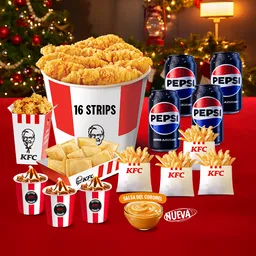 BUCKET 16 STRIPS COMBO SUNDAE