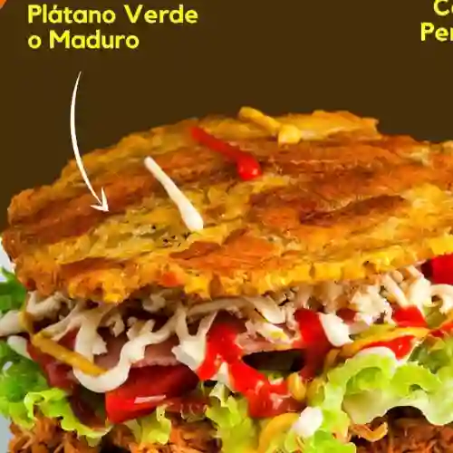 Patacón con Pollo
