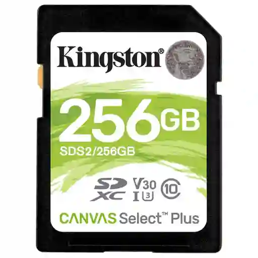 Kingston Tarjeta de Memoria sd 256Gb XC Canvas Select Plus 100R