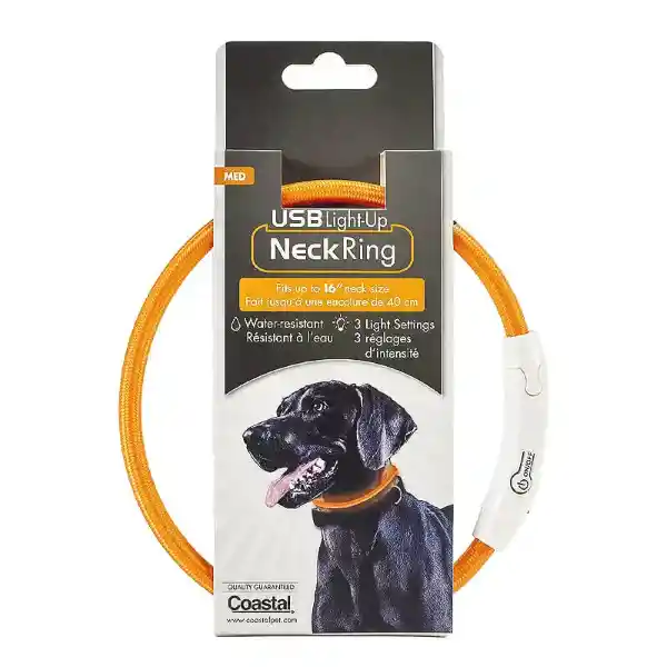Coastal Collar Perro Luz Con Usb Medium
