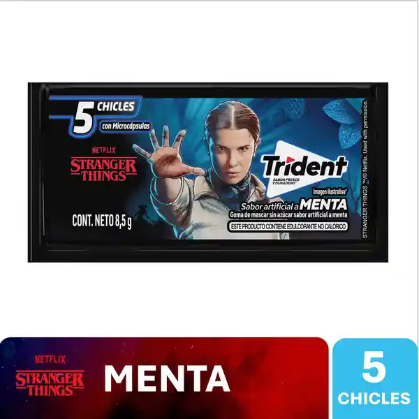 Trident Goma de Mascar Sabor a Menta sin Azúcar