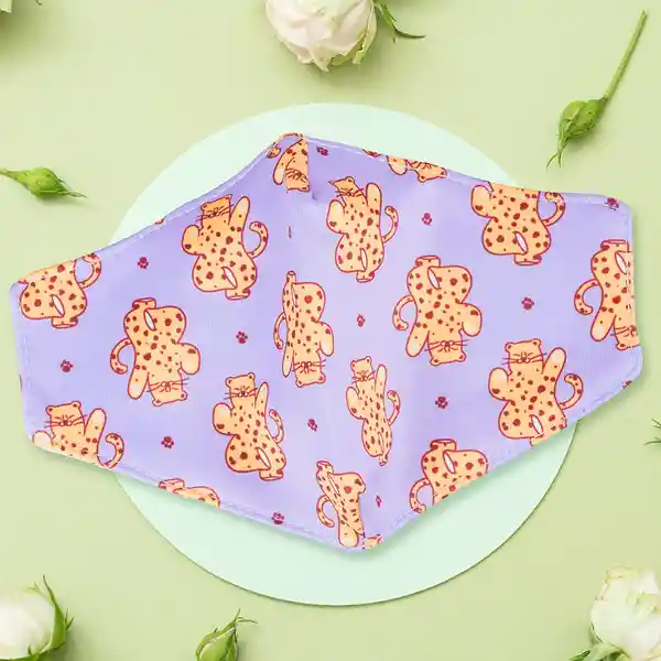 Mascarilla Para Niños Estampado de Leopardo Zoo Series Miniso