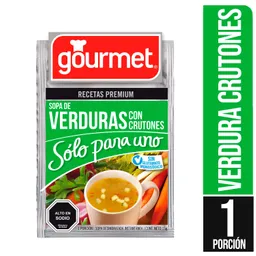Gourmet Sopa de Verduras con Crutones