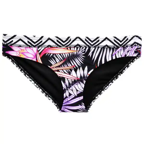 Bikini Calzón Con Pinza Estampado Negro Talla XL Samia