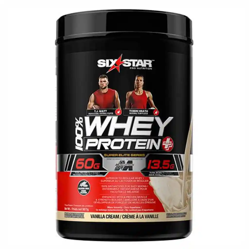 Whey Six Star Elite 100% Proteína de Suero en Polvo Vainilla