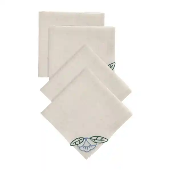 Set Servilletas Bordadas Altezzo 40 x 40 cm Casaideas