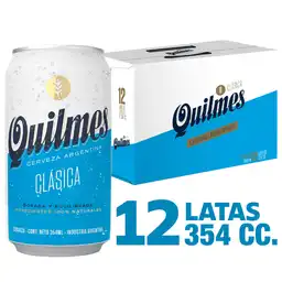 Quilmes Cerveza Clásica 354 ML X 12 Lata