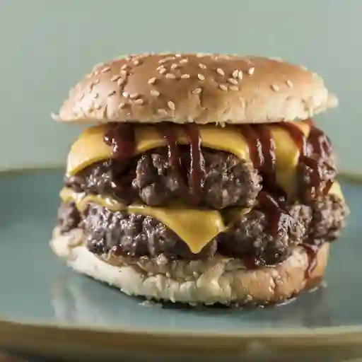 Doble Oklahoma Burger & Papas