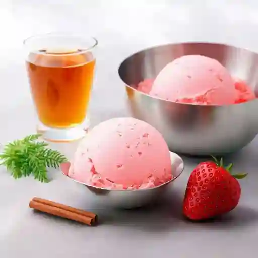 Helado frutillas naturales