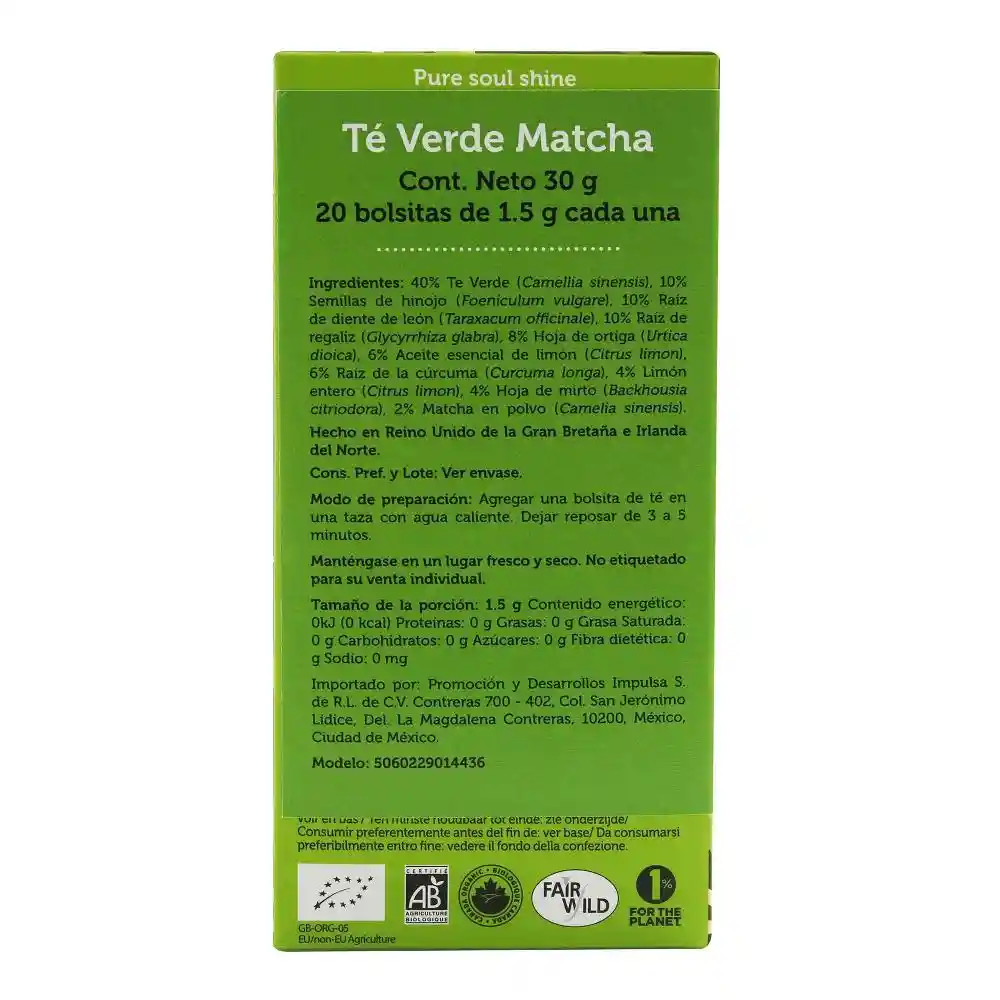 Pukka Te Supreme Matcha Green