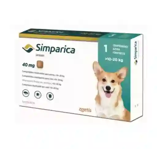 Simparica Antiparasitario 10-20 Kg