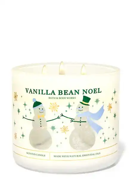 Bath & Body Vela Grande Vanilla Bean Noel